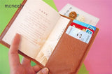 Dog Patterns Passport Holder Travel Cover Leather