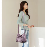 Leather Shoulder Bag Crossbody Handbag Messenger Women Solid Bags