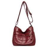 Leather Shoulder Bag Crossbody Handbag Messenger Women Solid Bags