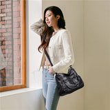 Leather Shoulder Bag Crossbody Handbag Messenger Women Solid Bags