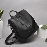 Spring Oxford Cloth Double Zipper Backpack Handbags