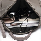Spring Oxford Cloth Double Zipper Backpack Handbags