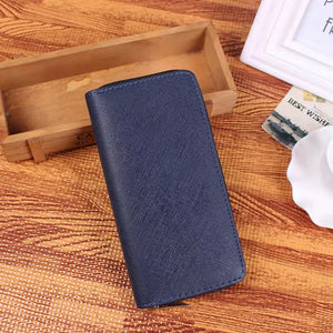 European American Ladies Pure Zipper Long Wallet