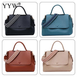 Fall Winter Shoulder Bags PU Leather Top-handle Handbag