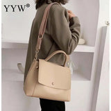 Fall Winter Shoulder Bags PU Leather Top-handle Handbag