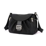 Women Shoulder Bag Small Waterproof Nylon Leather Messenger Handbag