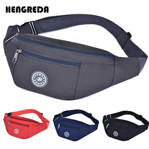 Colorful Nylon Waist Belt Bag for Women Men