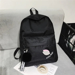 Canvas Women Backpack Anti-theft Shoulder Bag School Bag For Teenager