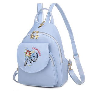 Candy Colors Backpacks Women Oxford Cloth High School Bags Teenage Girl Rucksack