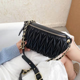 Women's PU Leather Waist Bag Travel Phone Pouch Solid Crossbody Fanny Pack