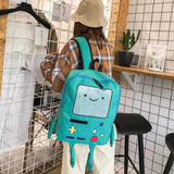 Children Robot Cartoon Backpack Large Capacity Travel Bag