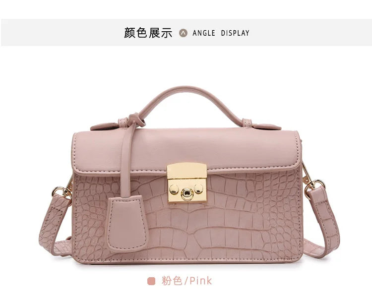 Casual Women Shoulder Bag Leather Chain Handbag