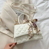 High Style Shoulder Bag for Women Solid Crossbody Plaid Purse