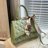 High Style Shoulder Bag for Women Solid Crossbody Plaid Purse