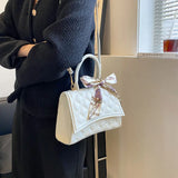 High Style Shoulder Bag for Women Solid Crossbody Plaid Purse