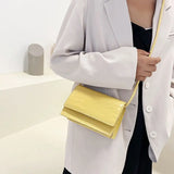 Soft Leather Square Shoulder Bag Small Female Crossbody Bag