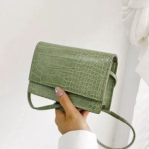 Soft Leather Square Shoulder Bag Small Female Crossbody Bag