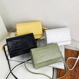 Soft Leather Square Shoulder Bag Small Female Crossbody Bag