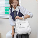 Multifunctional Leather Backpack Women's Shoulder Bag