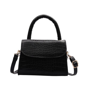 Mini Square Bag Crocodile Pattern Handbag