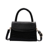 Mini Square Bag Crocodile Pattern Handbag