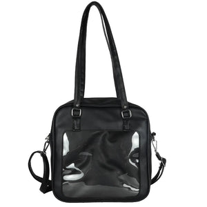 Clear PVC Window Crossbody Bag DIY Women Handbags