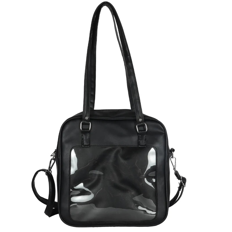 Clear PVC Window Crossbody Bag DIY Women Handbags