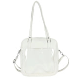 Clear PVC Window Crossbody Bag DIY Women Handbags