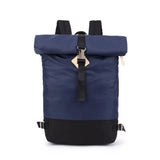 Unisex Youth Students PU Leather Backpack Casual High Street Neutral Bag