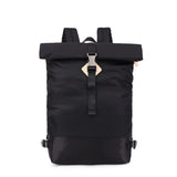 Unisex Youth Students PU Leather Backpack Casual High Street Neutral Bag
