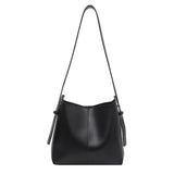 Vintage Messenger Bucket Bags for Women, Casual Solid Composite Bags