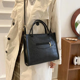 Vintage Leather Shoulder Bag Large Capacity Crossbody Bag