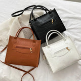 Vintage Leather Shoulder Bag Large Capacity Crossbody Bag