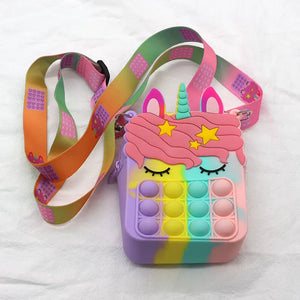 Silicone Bag Girl Zero Wallet Puzzle Press Decompression Jelly Purse