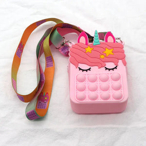 Silicone Bag Girl Zero Wallet Puzzle Press Decompression Jelly Purse