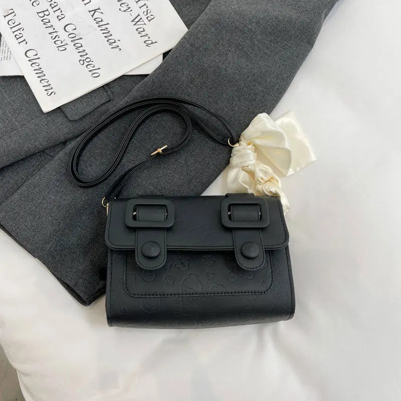 Women's PU Leather Shoulder Bag Square Crossbody Bag