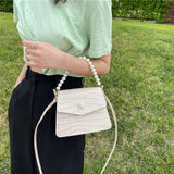 Square Handbags For Women Vintage Crossbody Bag