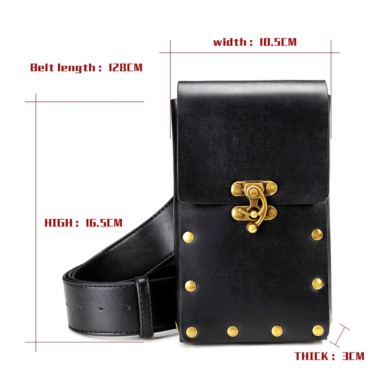 Steam Punk Women's Single Shoulder Bag Crossbody Waist Bag