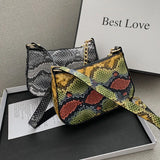 Stone Pattern Chain Shoulder Crossbody Bag