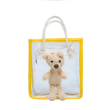 Summer Beach Handbag Large Transparent Bag Clear Jelly Travel Bag