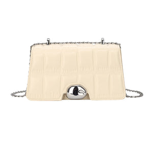 Vintage Stone Pattern Shoulder Bag Crossbody Chain PU Handbag