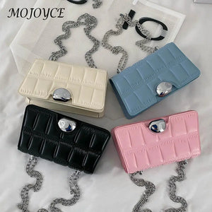 Vintage Stone Pattern Shoulder Bag Crossbody Chain PU Handbag