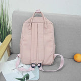 Waterproof Canvas Travel Backpack for Teenagers Girls