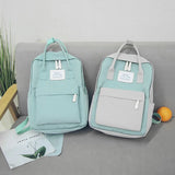 Waterproof Canvas Travel Backpack for Teenagers Girls