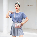 Women Transparent Daisy Pattern Shoulder Bag Chain Strap Messenger Handbag