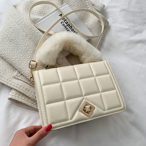 Plush Crossbody Bag Autumn Handle Lady Handbags