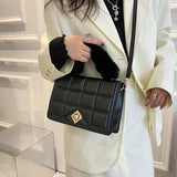 Plush Crossbody Bag Autumn Handle Lady Handbags