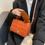 Plush Crossbody Bag Autumn Handle Lady Handbags