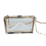 Women's Acrylic Prom Handbag Evening Clutch Banquet Purse Shoulder Bag