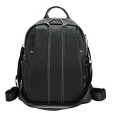 Women Leather Backpack Vintage Style Solid Bagpack Girls Preppy